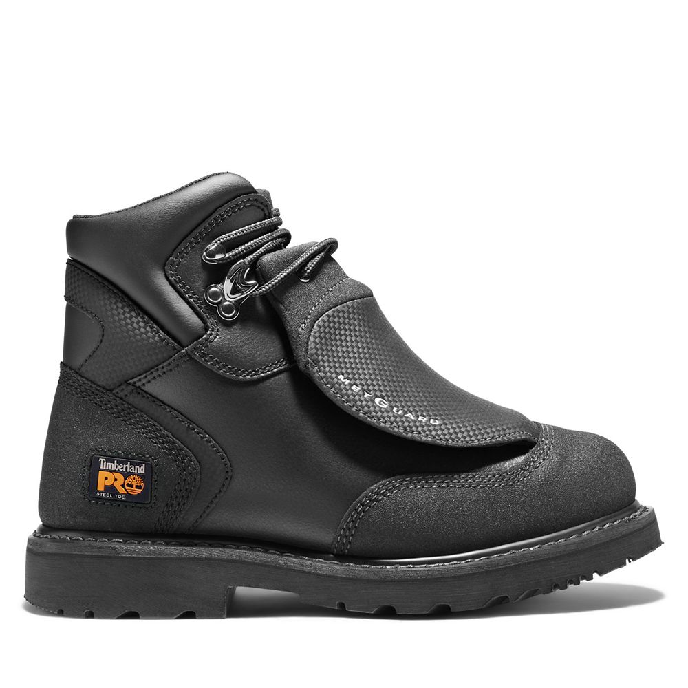 Botas de Trabajo Timberland Hombre Pro® Met Guard 6" Steel Toe Negras - Chile IXG-614928